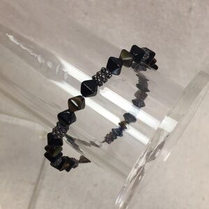 Beaded bracelet with sterling Clasp